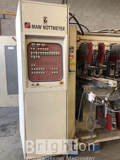 Used 2000 Maw Nottmeyer NB 95 used automatic throughfeed dowel hole Boring / Drilling machine