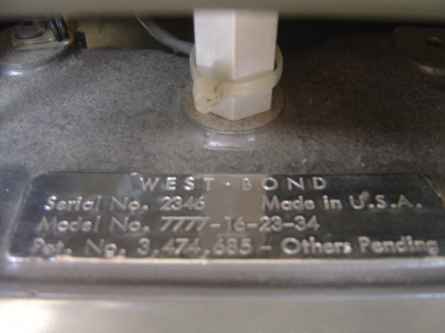 Used West Bond  Manual Wire Bonder