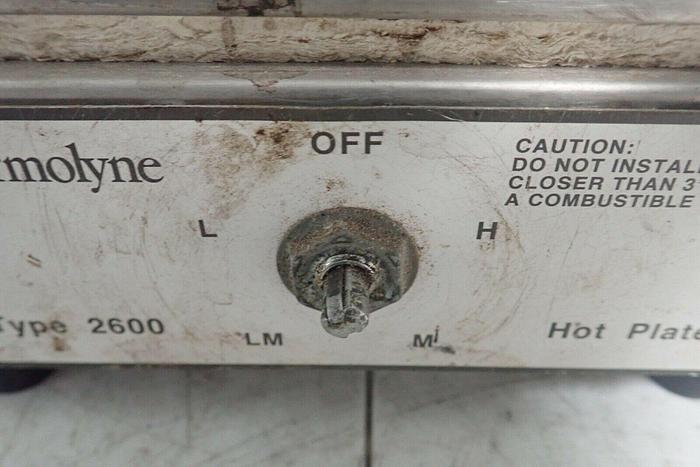Used Thermolyne Model HP-2625R Type 2600 Hot Plate