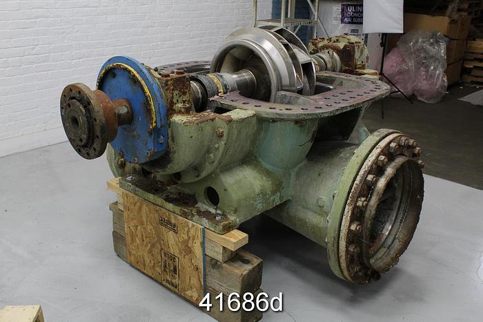 Used Sulzer ZUU-50 Double Suction Fan Pump, 20x24, Stainless Steel #41686