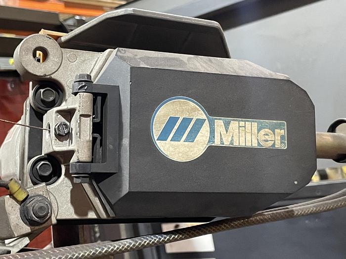 Used MOTOMAN ARCWORLD WELD CELL W/ INDEX TABLE AND UP6 ROBOT WITH XRC CONTROL