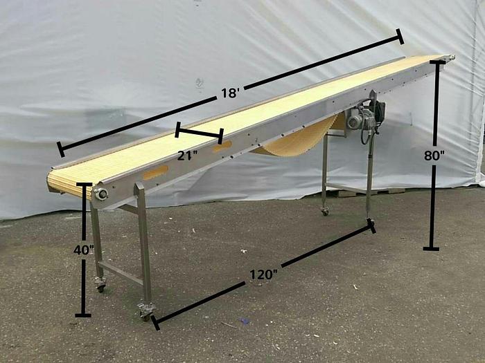 Used 18′ Incline Conveyor