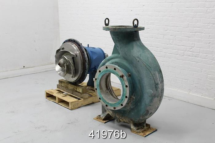 Used Goulds 3175 12x14x22 Pump, CF8M Casing, 4-Vane 19.5" SS Impeller #41976
