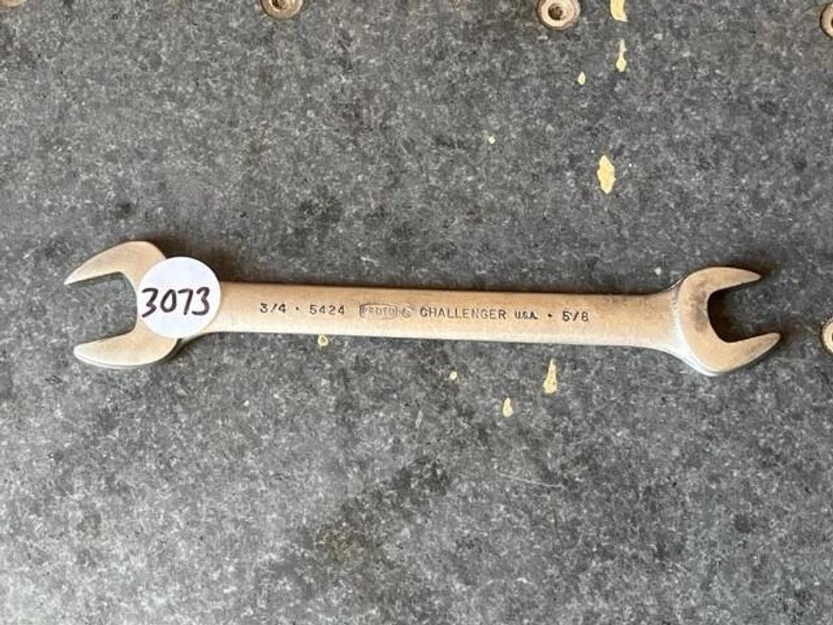 Used Challenger by Proto  5/8-3/4”Double Open End Wrench Made In USA