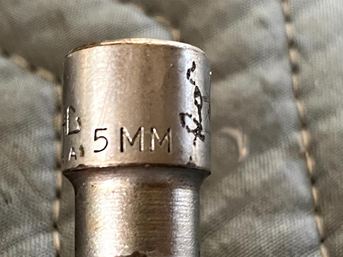 Used MAC XD5MM 3/8" Drive 5mm Hex Bit Socket Driver USA Metric