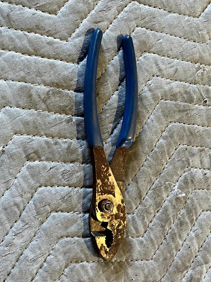 Used "Blue Point Tools 8"" Soft Grip Slip Joint Pliers BDG48CP | Single Item | Size: 8in | 1 Piece"