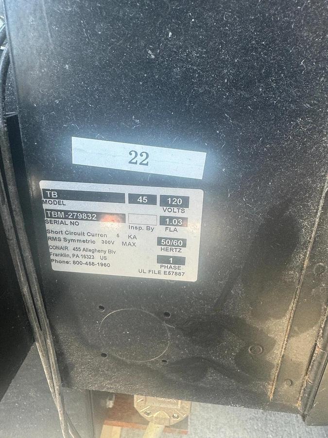 Used Conair TB-45 volumetric filler