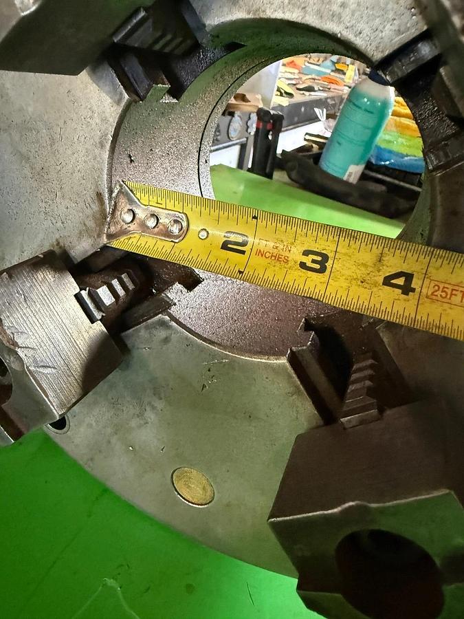 Used Bison Lathe Chuck 4-Jaw Self Centering Chuck  12.5" Diameter 1028 00