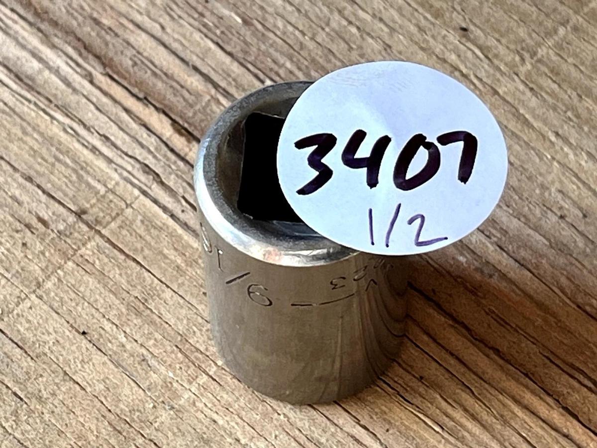 Used Vintage Craftsman 1/2" Drive 9/16" 8 Point Torx Shallow Socket SAE G 44223 USA