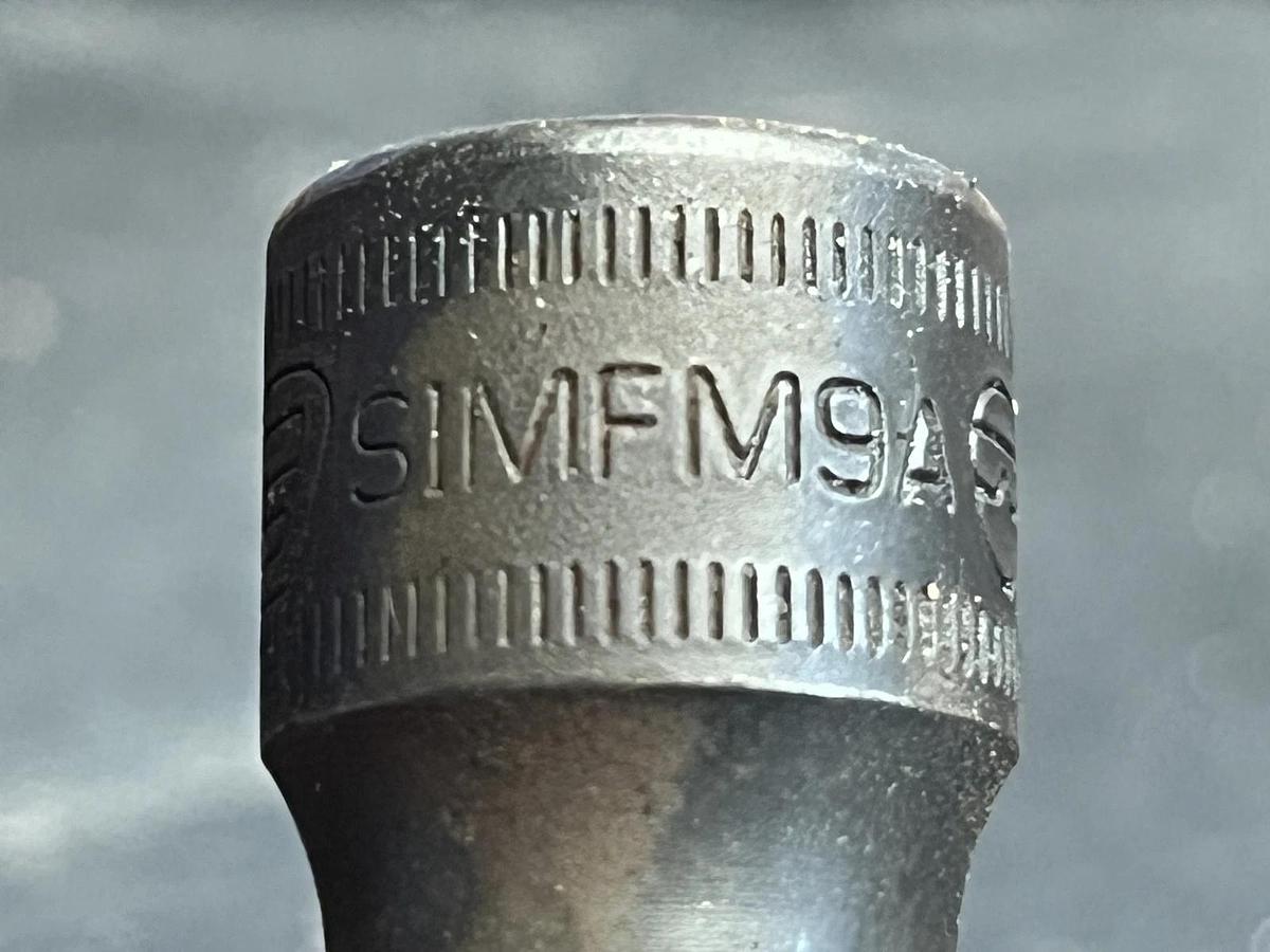 Used Snap-On SIMFM9A, 3/8" Drive, 9mm. Impact Socket, 2.1" Deep, 6 Point.