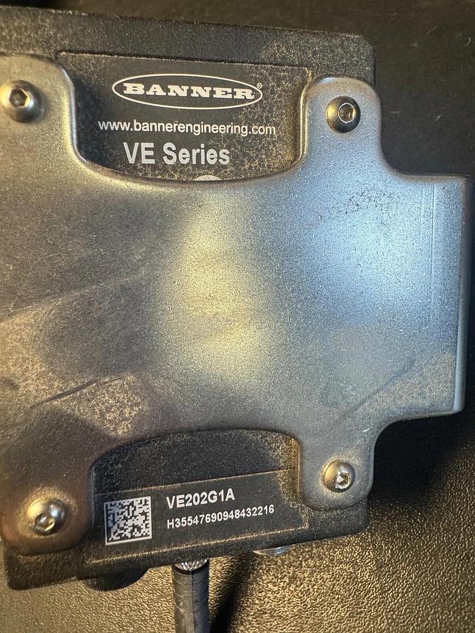 Used BANNER VE202G1A SERIES VE, Banner LEDWA62X62M, Banner LCF16LEVMP Smart Camera