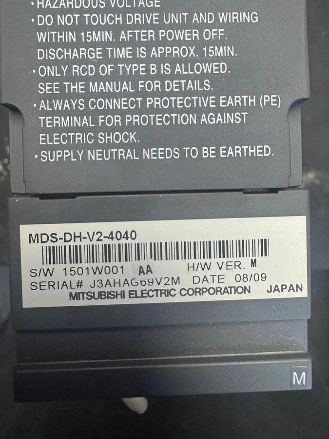 Used Mitsubishi MDS-DH-V2-4020  S/N: J3AHAG69V2M