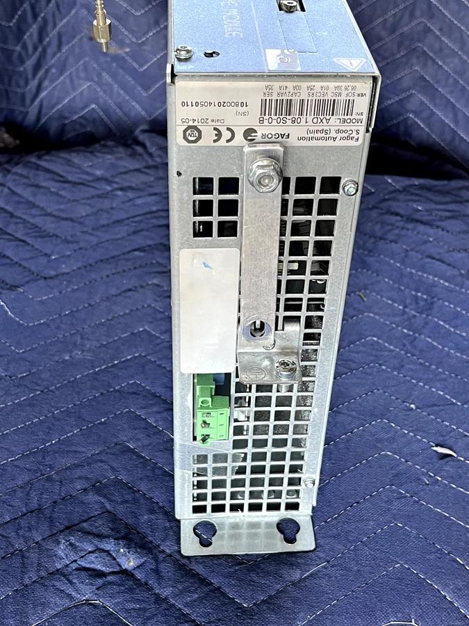 Used FAGOR AXD 1.25-S0-0-B Servo Drive AXD1.25-SO-0-B 456-800V D.C 12.5A