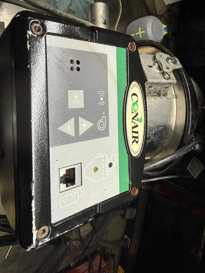 Used Conair Material Hopper With Vaccum Motor. Model AL 2 With Loader Control