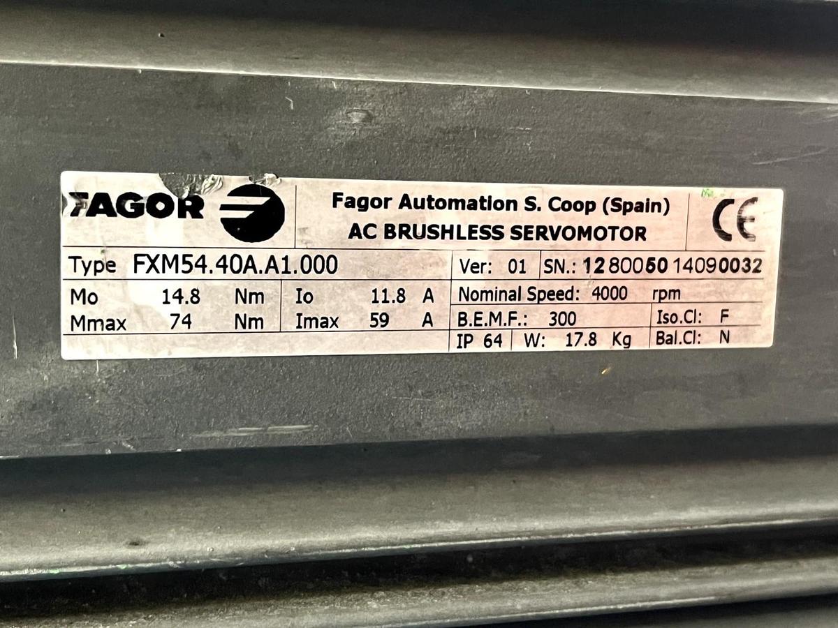 Used Fagor Servo  motor FXM54.40A.A1.000