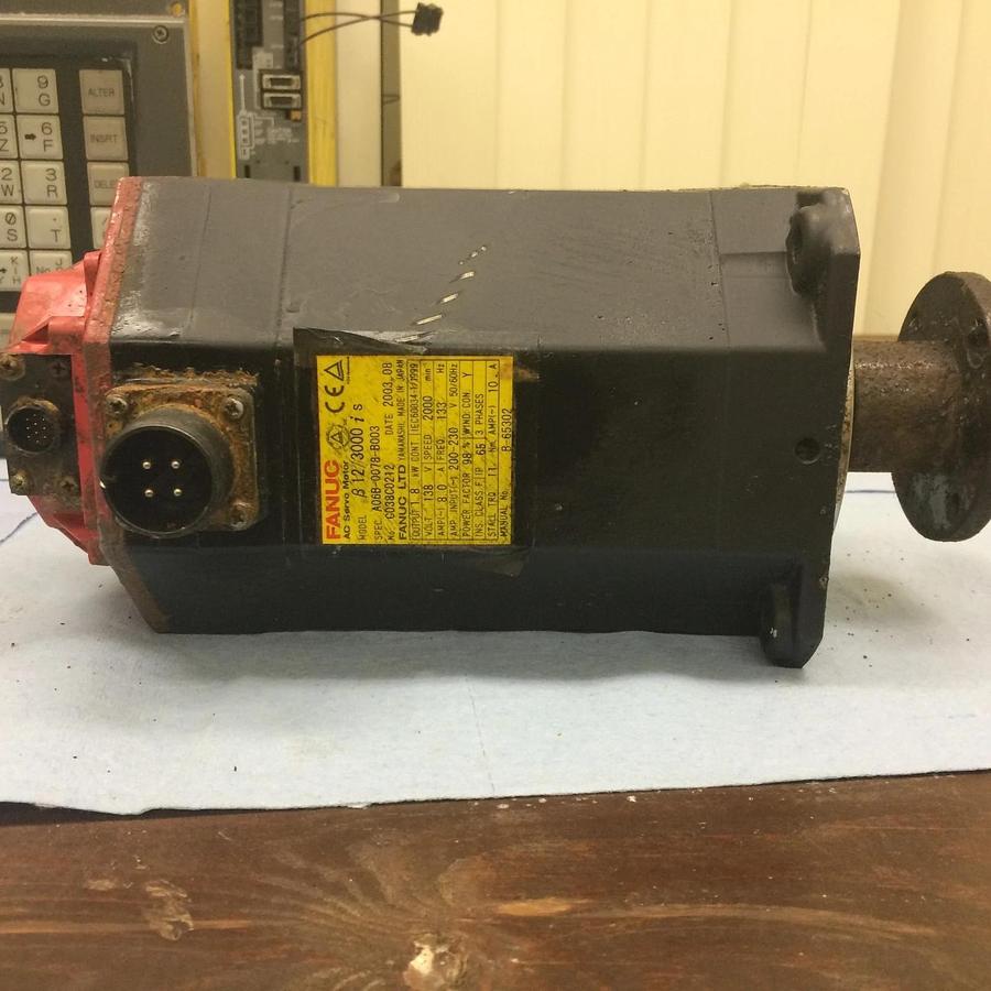 Used Fanuc B12/3000 i s Servo Motor