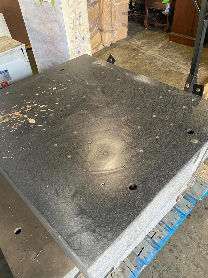 Used Standridge Grade-A Black Granite Surface Plate 40" x 34.5" x 6.5"