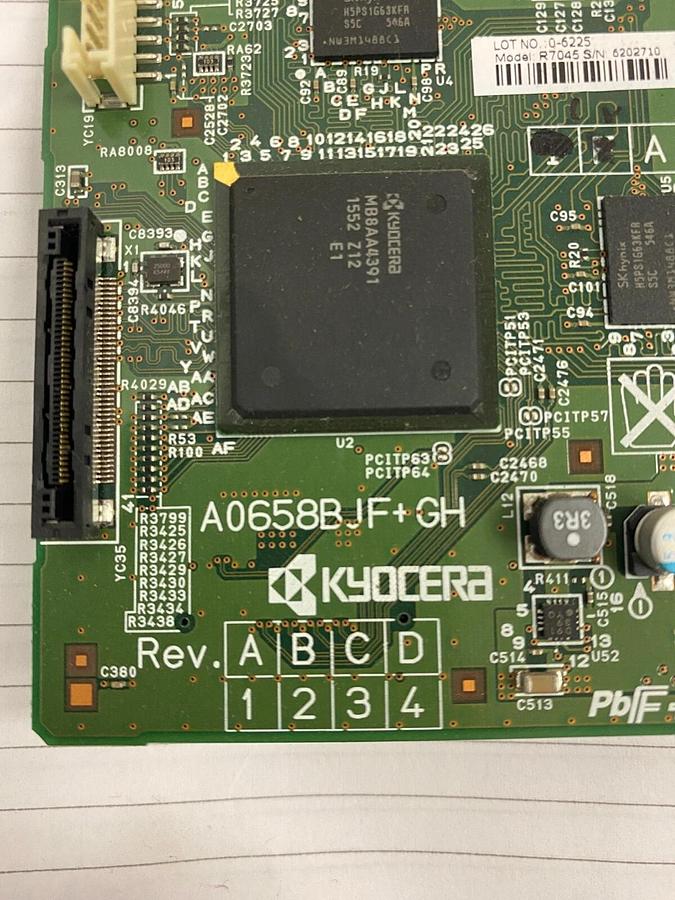 Kyocera TASKalfa 8001i A0658BJF+GH Model R7045 S/N: 6202710