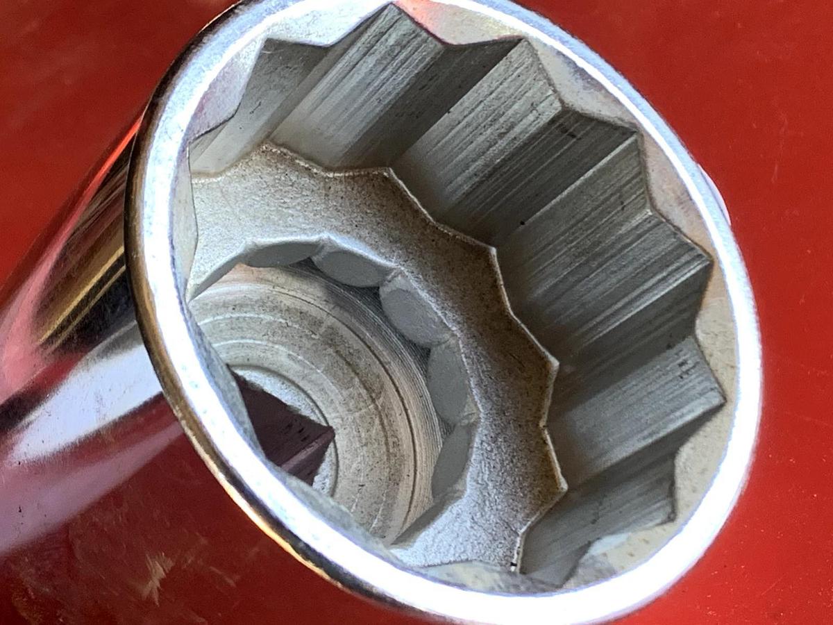 Used Armstrong 1" Drive, 2 3/16 Deep Impact Socket, 12 Points, #13-176