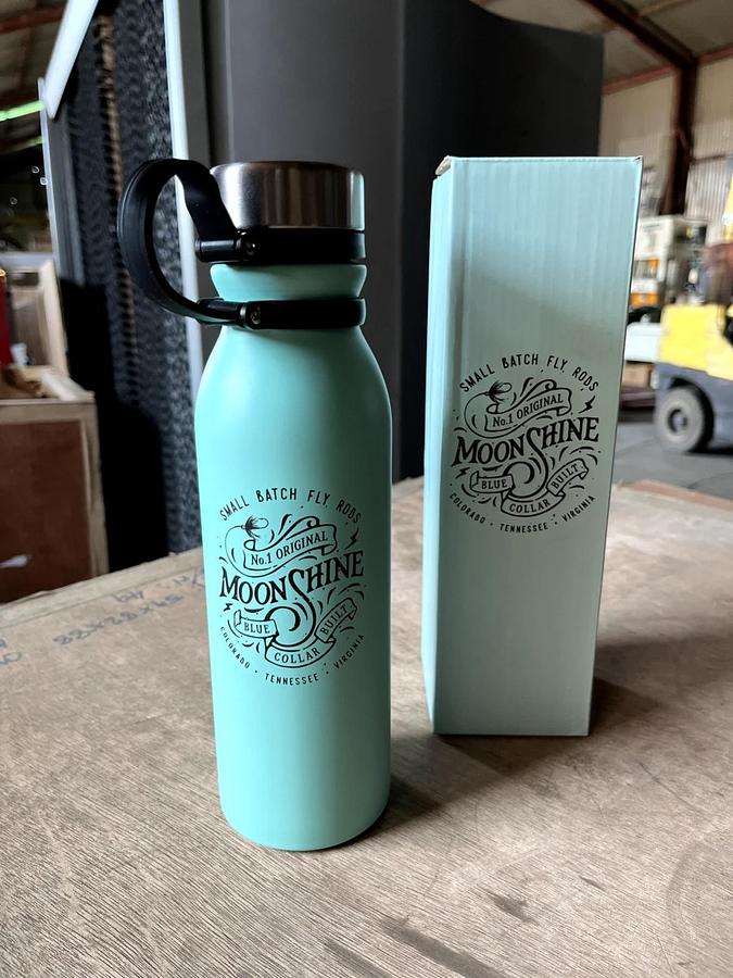 Used Moonshine Rod Company 20 oz Canteen SeaFoam