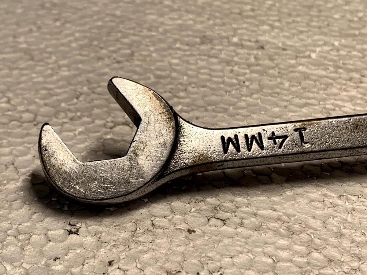 Used USED,   MAC  TOOLS  "14MM"  ANGLE HEAD  WRENCH,M14DA,  USA