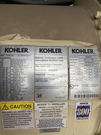 2022 Kohler 400REOZJD