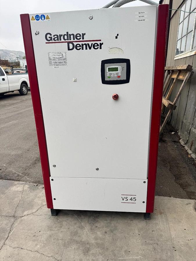 Used GARDNER-DENVER 60 hp Variable Speed Rotary Screw Compressor VS45-70A