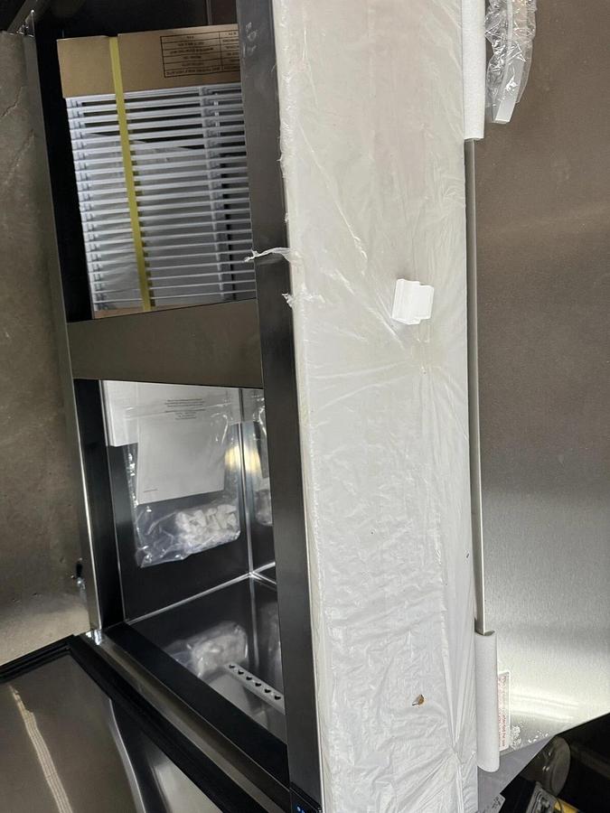 Blue Air BLPT72-HC 72" Three Section Sandwich Prep Table, 20.2 cu. ft.