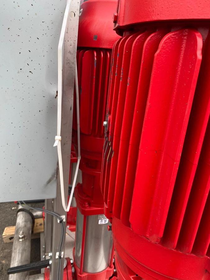 Used Armstrong Pumps HyFab EMVP T-22N Triplex variable speed pressure booster