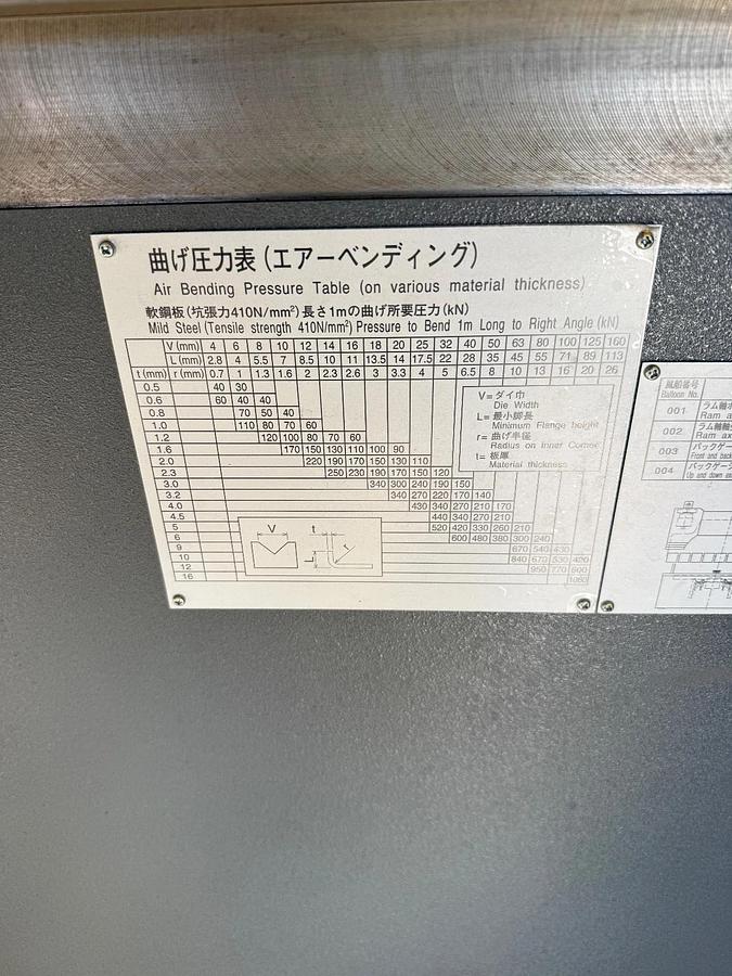 New 2024 Mitsubishi Diamond BB-6020 press brake 60 Ton 5.9" Stroke DAMAGED