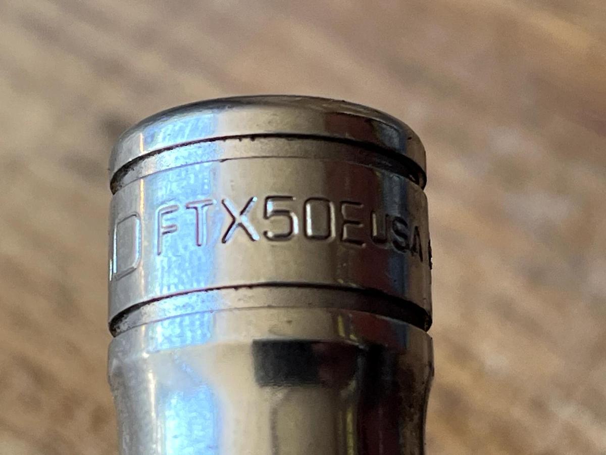 Used Snap-on3/8" Drive TORX T50 Standard Bit Socket Driver FTX50E