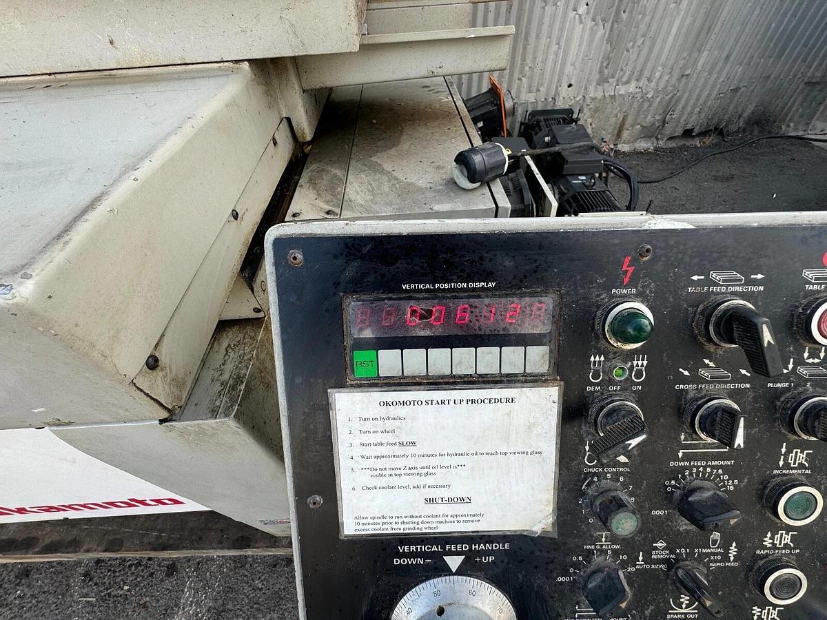 Used Okamoto ACC-1632DX, , AUTO IDF, 3X AUTO FEEDS, SURFACE GRINDER,