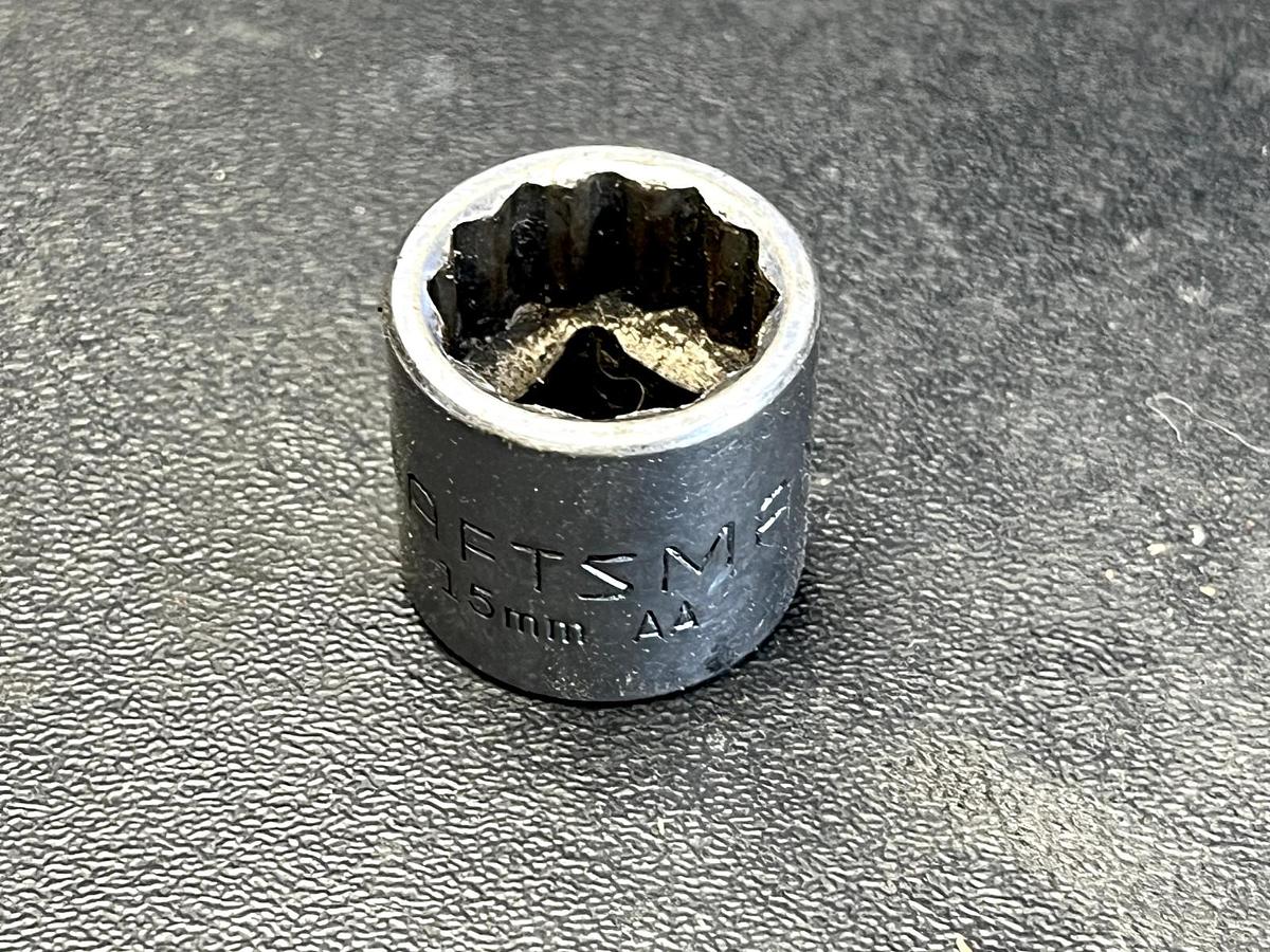 Used Craftsman Vintage 15MM 12 Point 1/2" Drive Shallow Socket