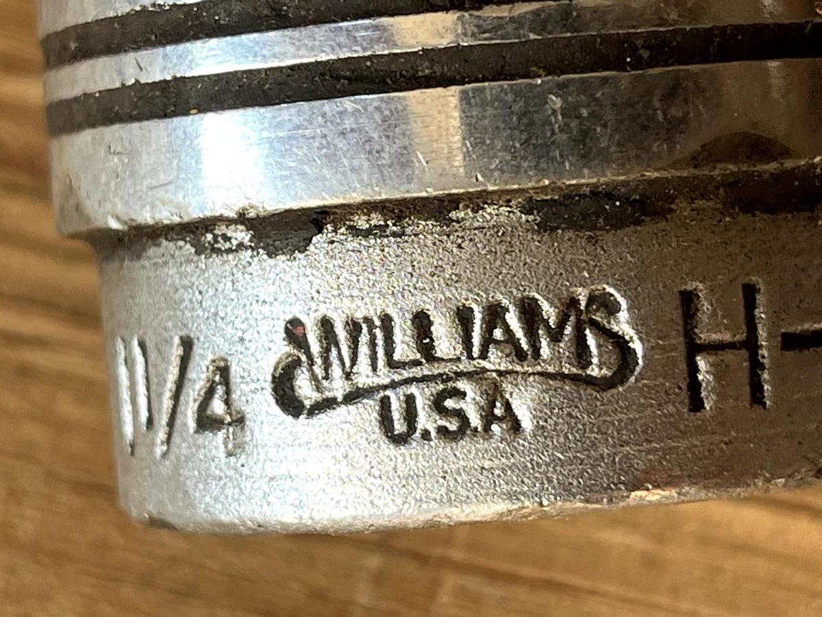 Used Williams H1240 1-1/4" Socket 3/4" Drive 12 Point
