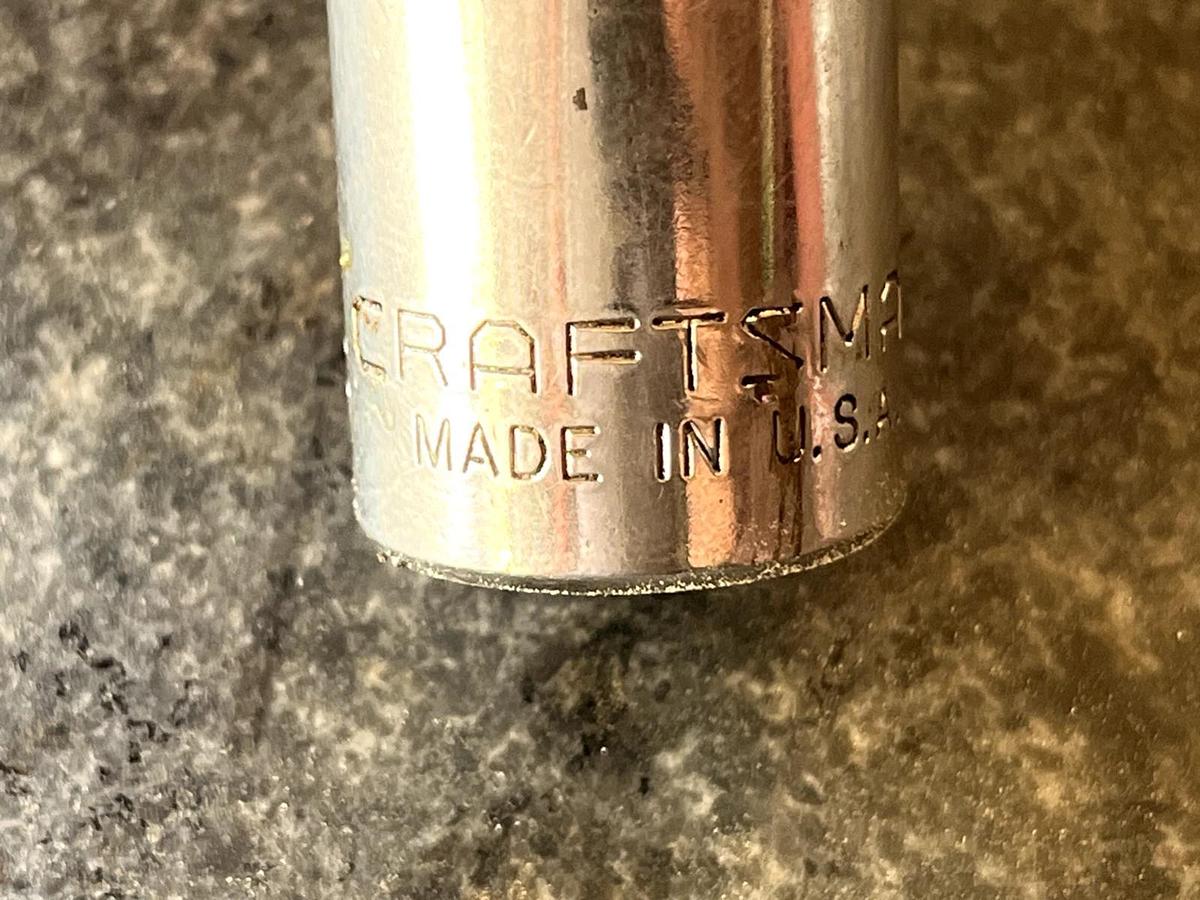 Used Vintage Craftsman SAE 11/16” Socket, -G-, 1/2 Drive, 12 Point, 47507 - USA 🇺🇸