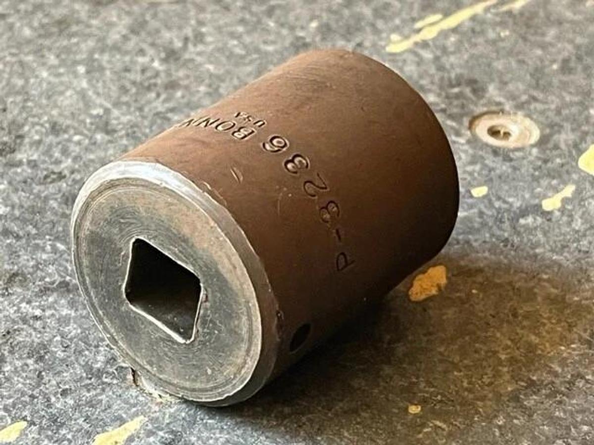 Used Bonney 1 1/8 USA Short Impact Socket 6pt. 1/2"Dr.  P3236