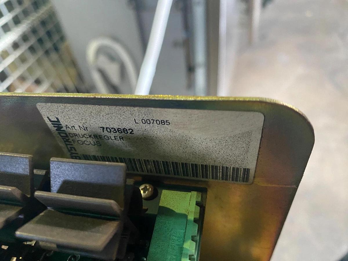 Used Bystronic 703682 Gas Pressure Regulator From Bystar 3015 Laser