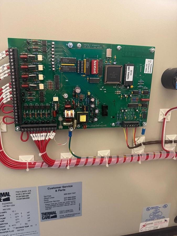 Used Thermal Care SQ2W0504 Chiller 460V 3PH R-22 30-75°F