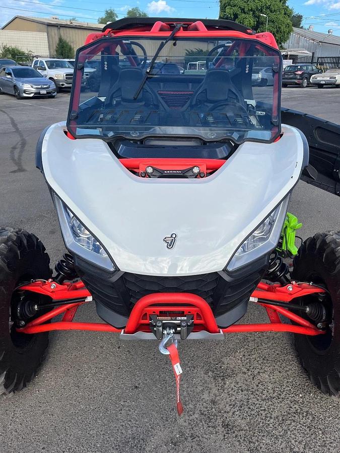 2024 Segway Powersports Villain SX10 S White Red Used 30 hours 80 Miles