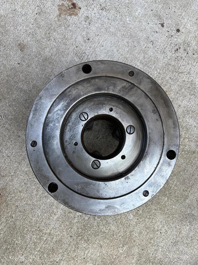 Used PHASE 2,  8" 3-Jaw Chuck 2" Hole Self Centering Jaws