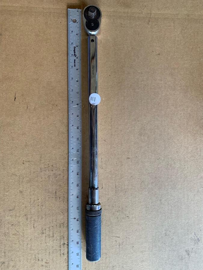 Used MATCO TOOLS 3/8 DRIVE 15-75 FOOT POUND TORQUE WRENCH TRB75FK FLEX HEAD