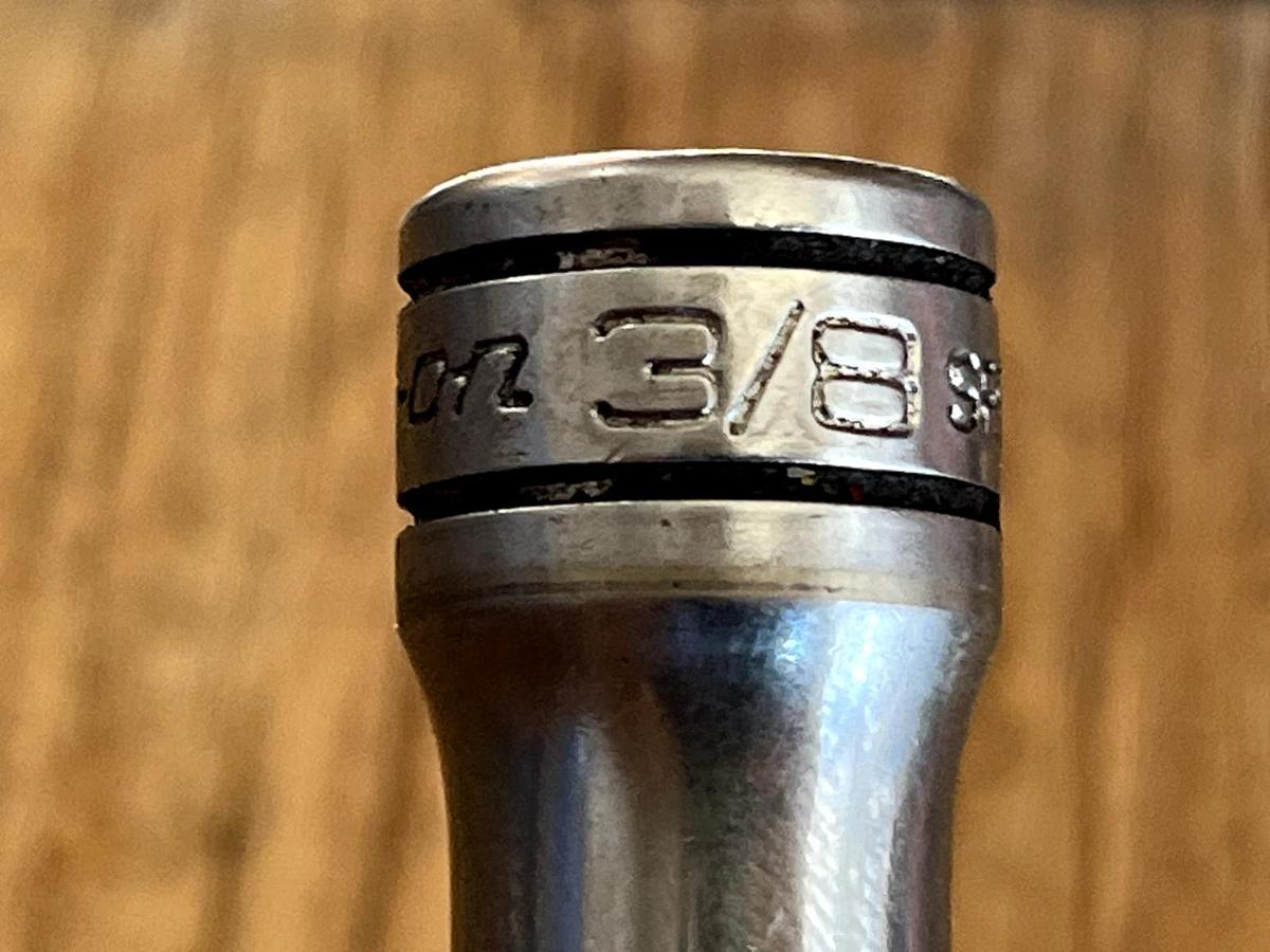 Used SNAP ON TOOLS USA NEW 3/8" Drive 3/8" SAE DEEP 6 Point Chrome Socket SFS121