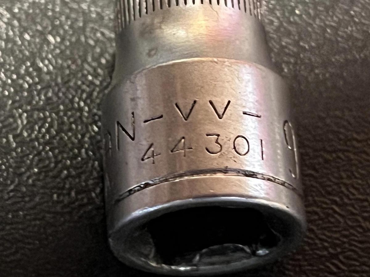 Used Craftsman USA 9mm 12 Point 3/8" Drive Shallow Socket 44301 G Series            n