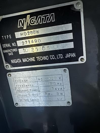 Used 2006 Nigata MD200Wi6.5