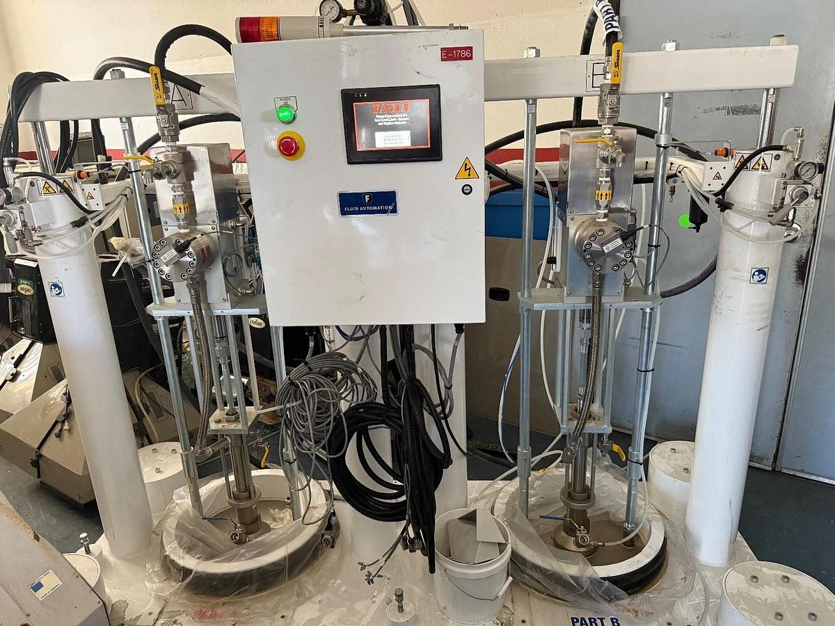 Used Fluid Automation M4-55MLR Meter-Mix Dispense System - 120V - Powers Up as Shown