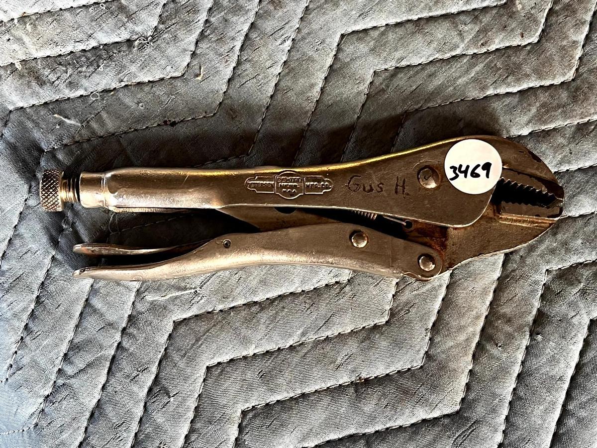 Used Vintage No. 10R PETERSON-DEWITT MFG. CO. VISE-GRIP Locking Pliers USA MADE