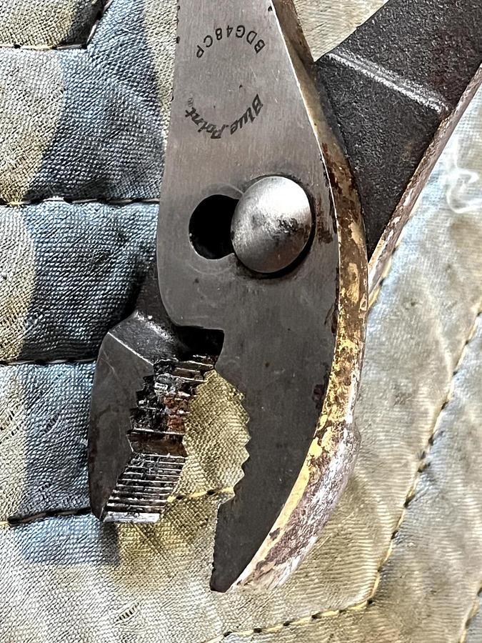 Used "Blue Point Tools 8"" Soft Grip Slip Joint Pliers BDG48CP | Single Item | Size: 8in | 1 Piece"