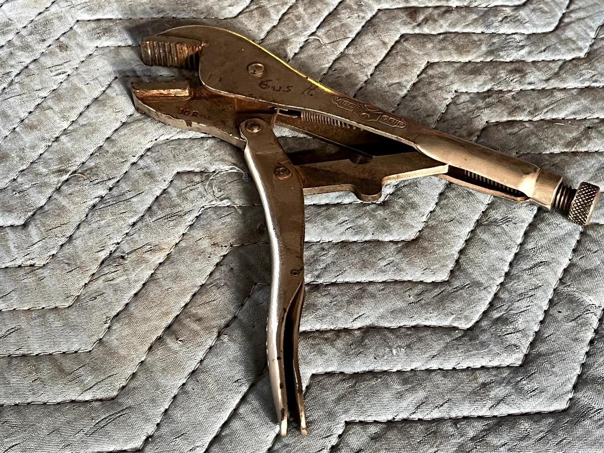 Used Vintage No. 10R PETERSON-DEWITT MFG. CO. VISE-GRIP Locking Pliers USA MADE
