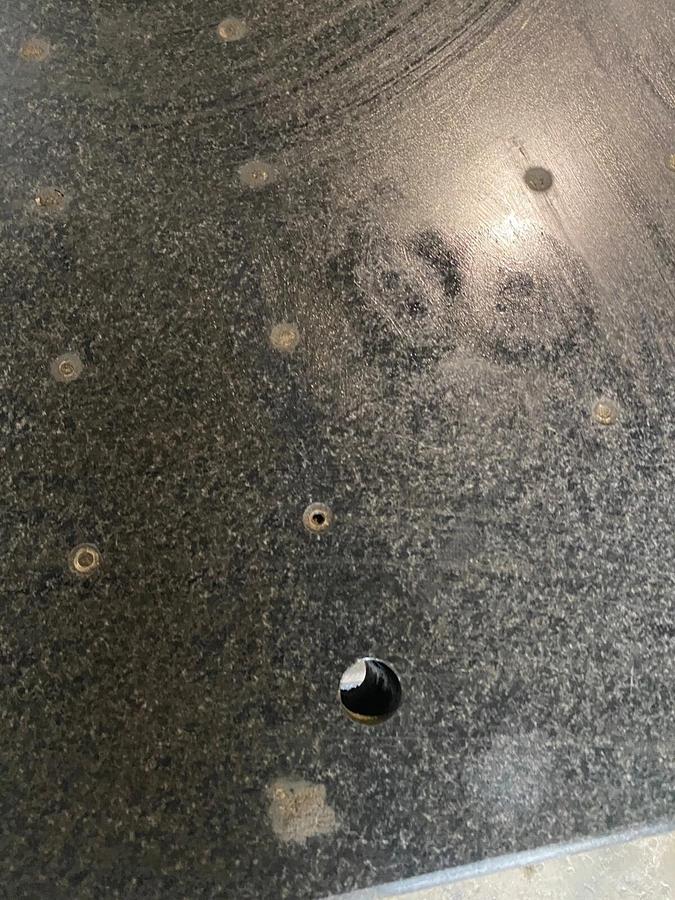 Used Standridge Grade-A Black Granite Surface Plate 40" x 34.5" x 6.5"