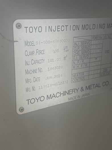 Used 2016 Toyo Si-500-5/K600DU